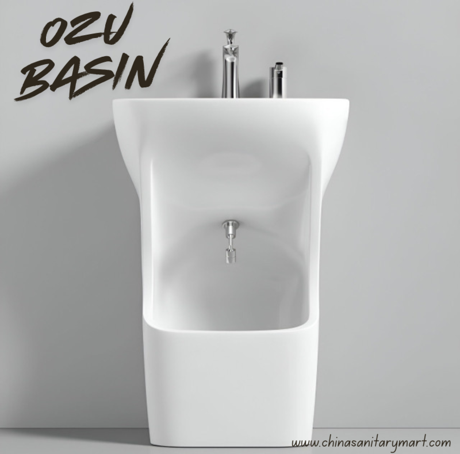 Ozu Basin, 2-in-1 Basin, Washbasin and Urinal combo, Space saving basin, 18x24 inch basin, Modern bathroom fittings, ওজু বেসিন, বাথরুম ফিটিংস,